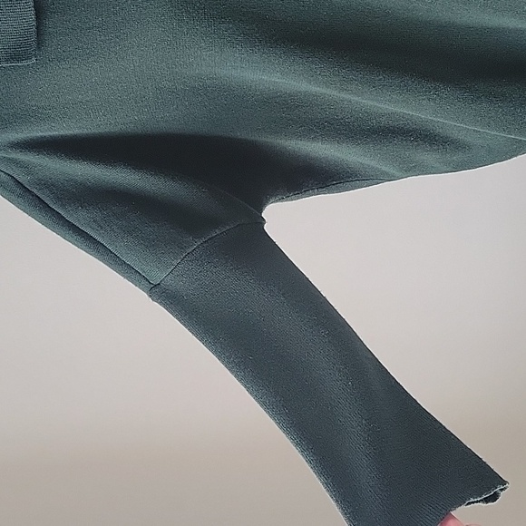 Tuckernuck Dark Green Clayton Knit Polo 3/4 Sleeves Linen Women Sz M/L - Picture 11 of 16